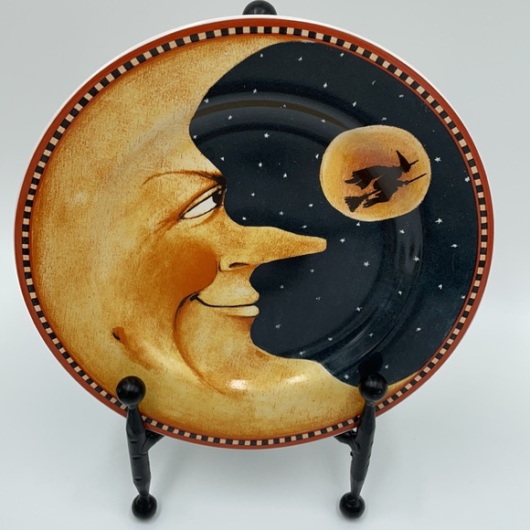 Sakura David Carter Brown Halloween Salad Plates - Picture 7 of 8